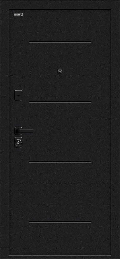 Дверь Граффити-1 Инсайд/SBlack Букле черное/Look Art BR6222