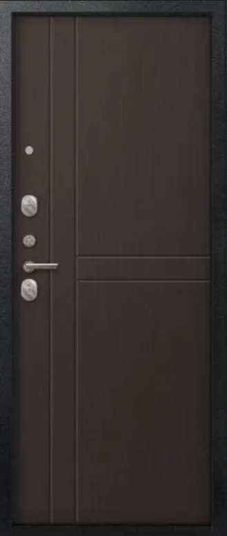 Товар Дверь V-06 Черный муар - Лиственница темная DIS007348