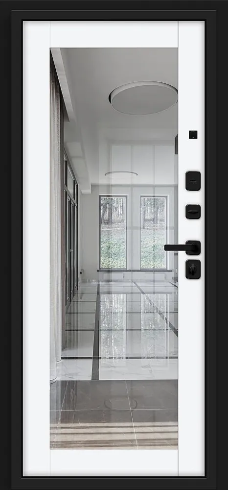 Товар Дверь Флэт/SBlack Black Shell/White Silk BR6170
